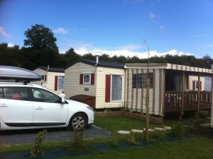 Siblu Mobile Home at Domaine De Litteau Siblu mobile home with verandah